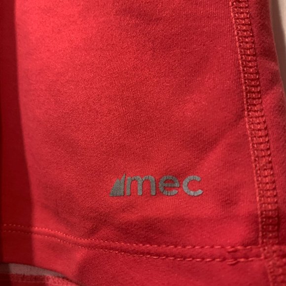 MEC Zip Neck Polartec Shirt Dark Pink Size M Insulated - Picture 3 of 5